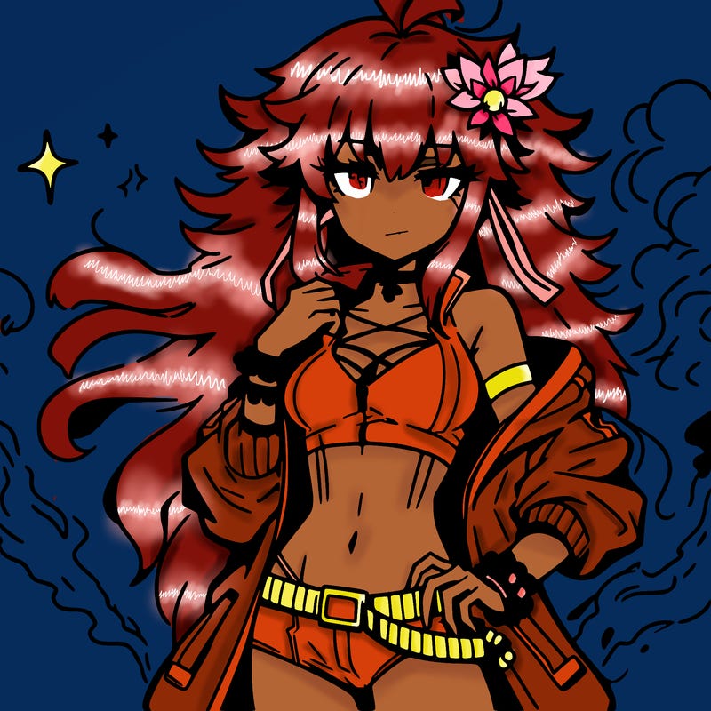 hot baddie anime girl