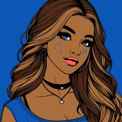 detailed realistic girl