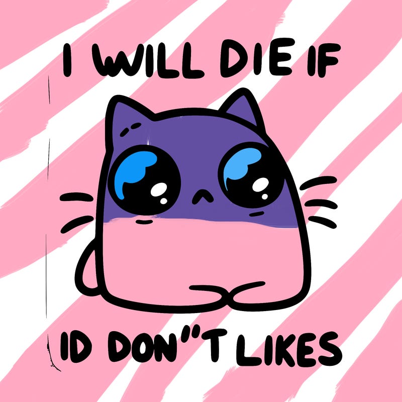 a cat that will die if we don’t get 10 likes