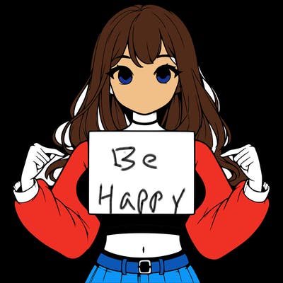 girl holding a blank sign in a long sleeve crop top