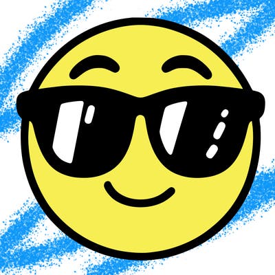 emoji with sunglasses