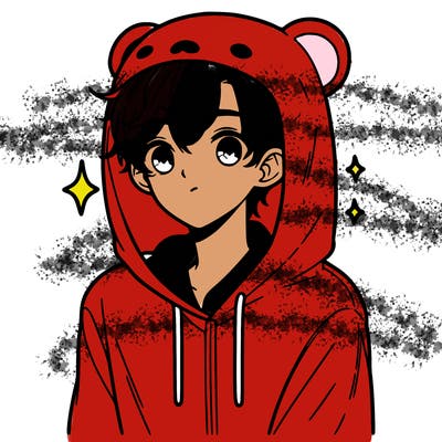 a 17 year old boy in a cute animal hoodie