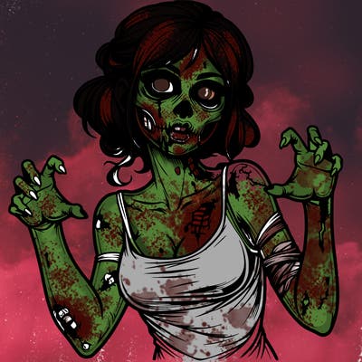 realistic zombie girl