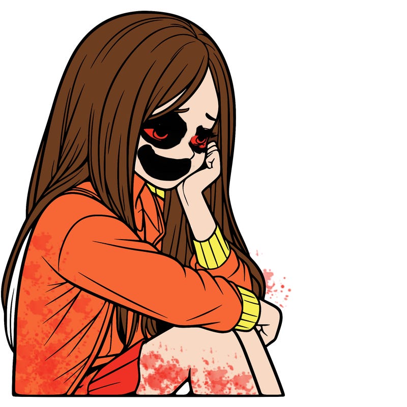 a realistic girl with depression