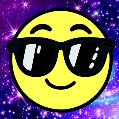 emoji with sunglasses