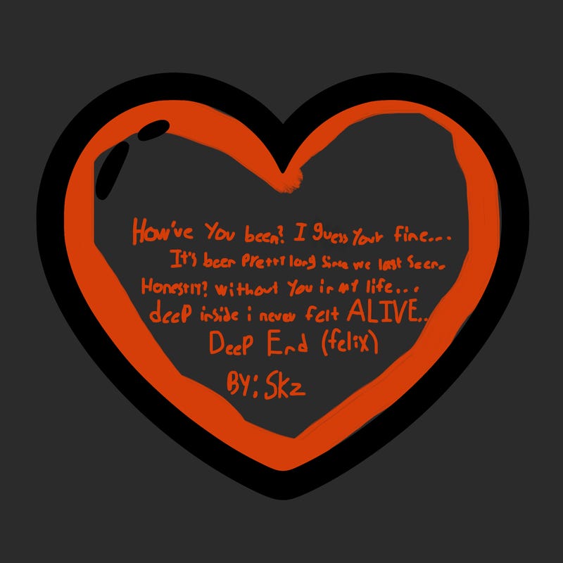 a blank heart