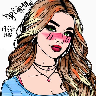 detailed realistic girl