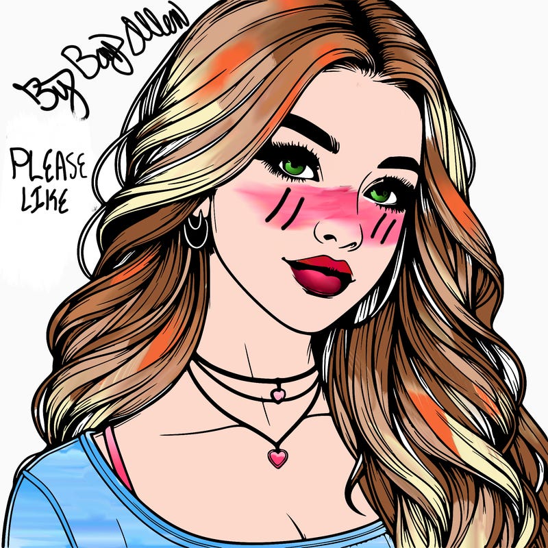 detailed realistic girl