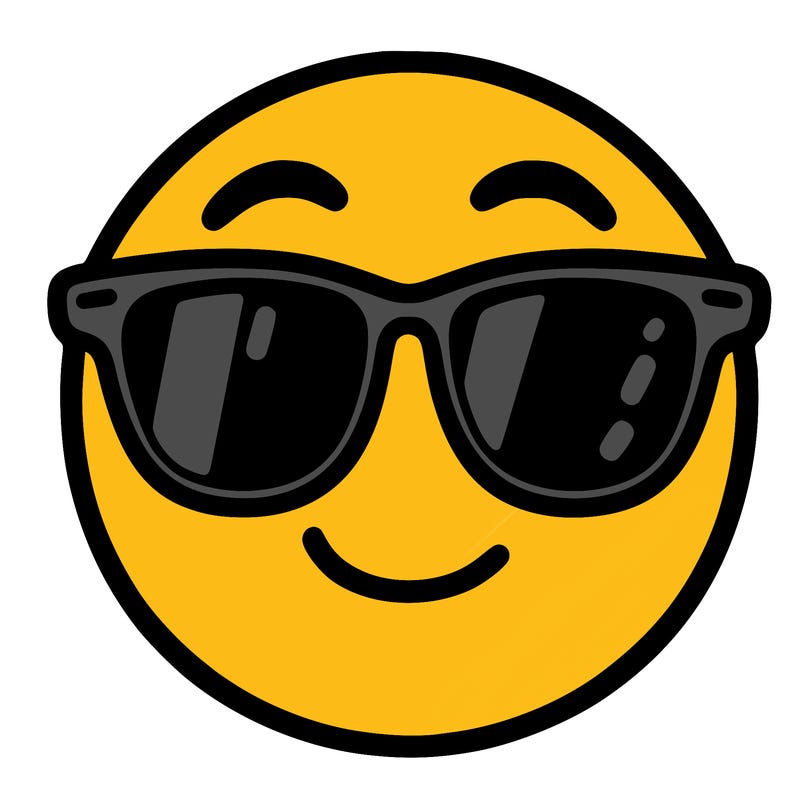 emoji with sunglasses