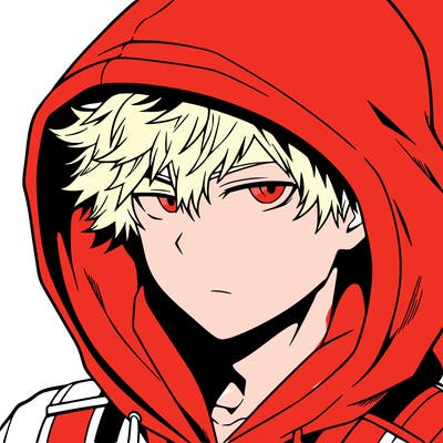 anime guy in hoodie