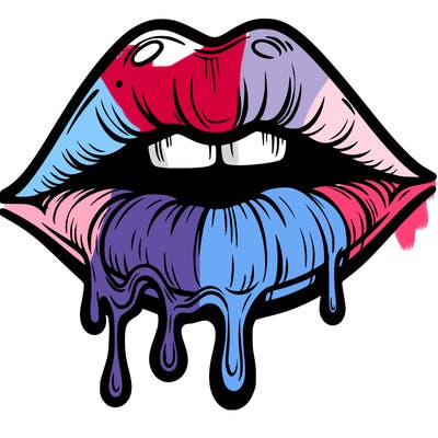 lips that look realistic and drip