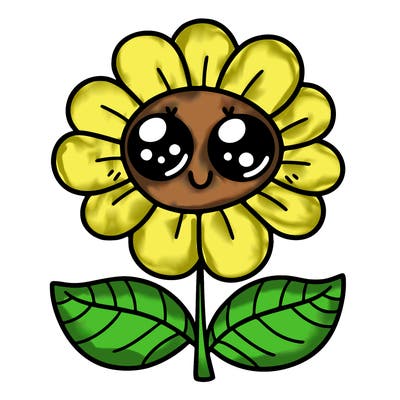 flower with eyes