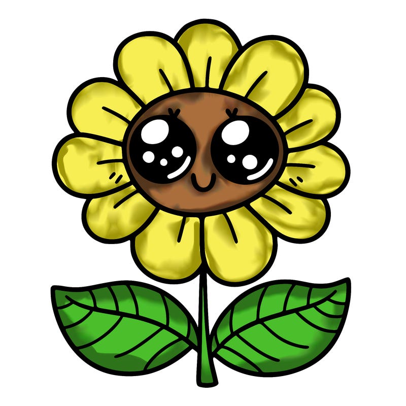 flower with eyes