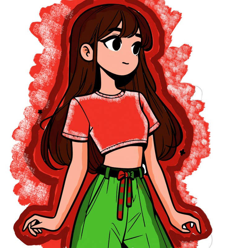 girl in a cute crop top