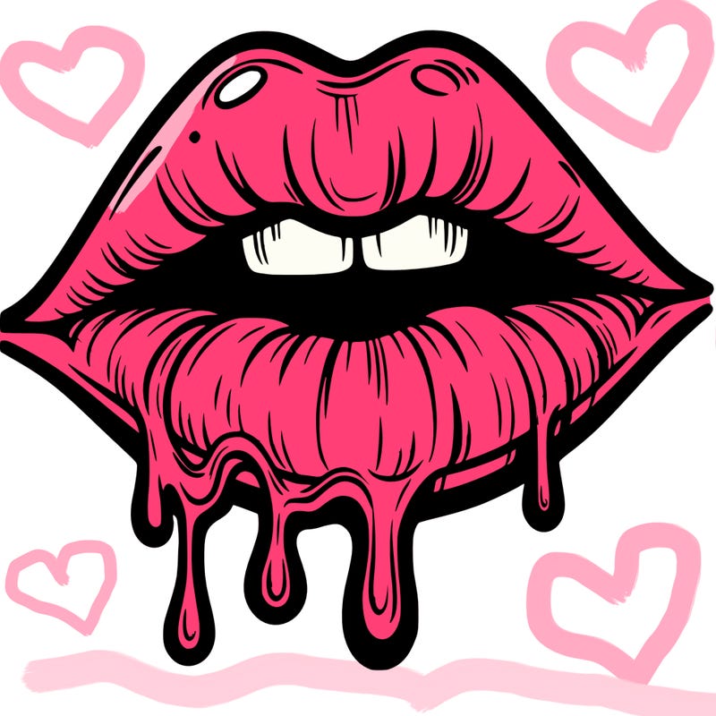 lips that look realistic and drip