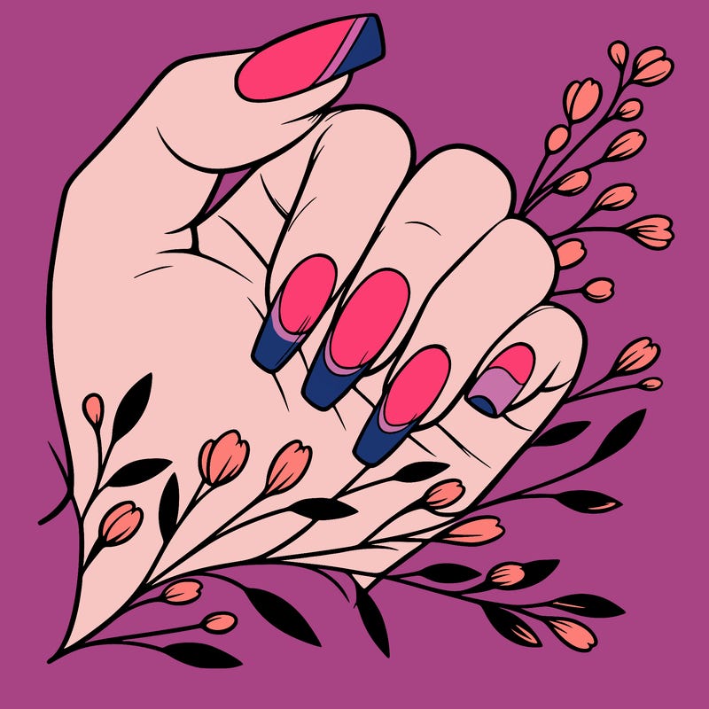 nails with french tip