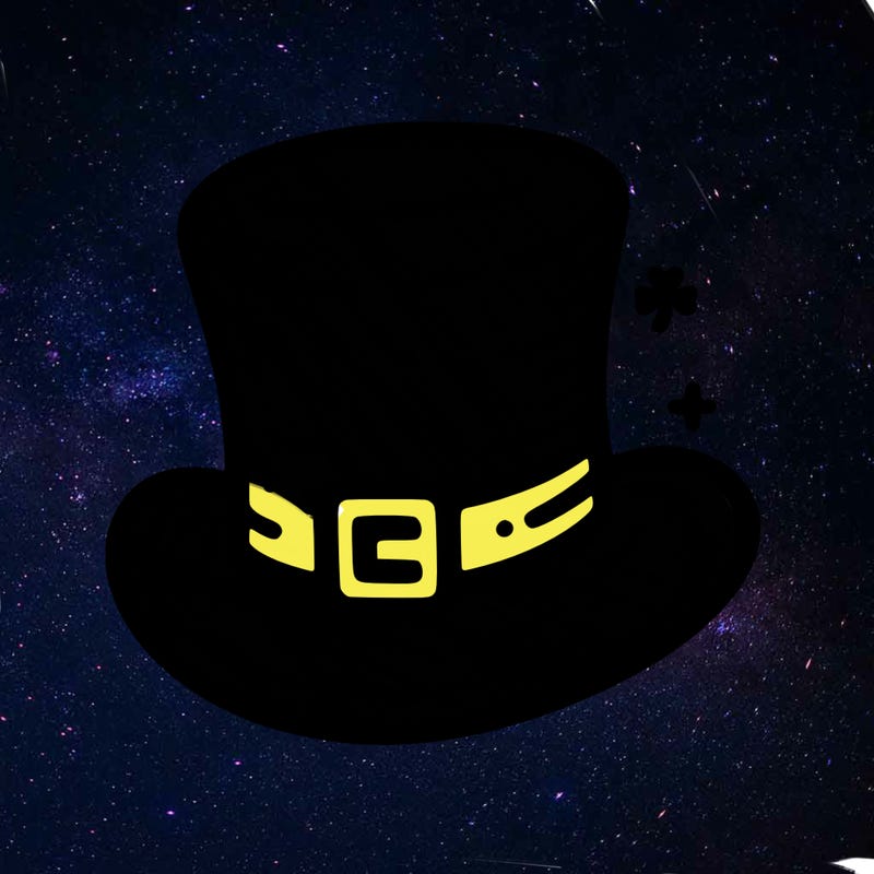 st patrick hat with thin lines