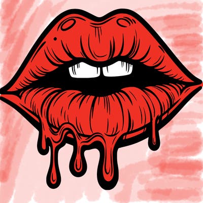 lips that look realistic and drip