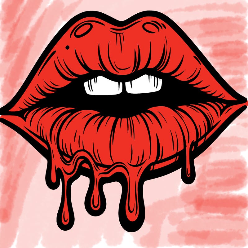 lips that look realistic and drip