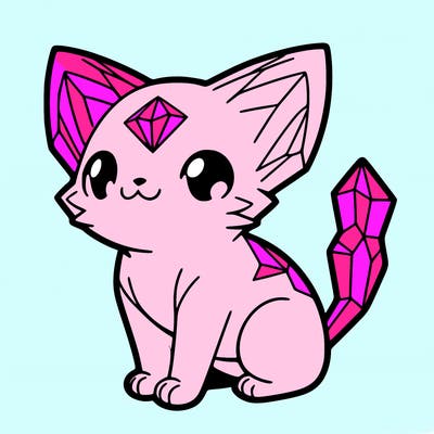 crystal kitten