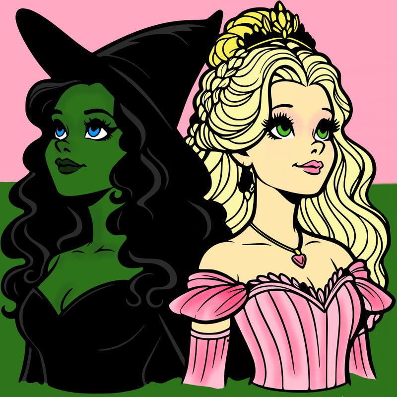 'elphaba and glinda (realistic)
