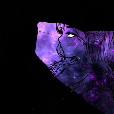 a realistic girl spray, painting