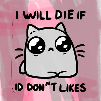 a cat that will die if we don’t get 10 likes