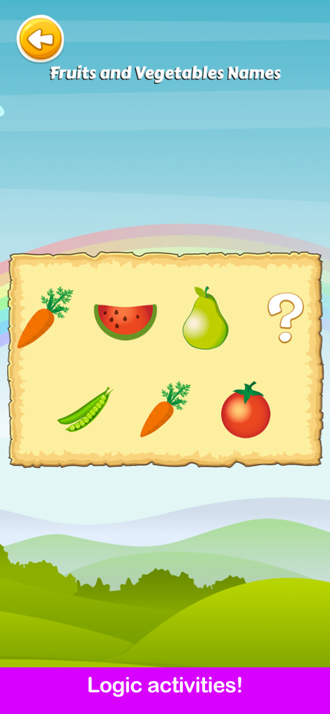 Learn Fruits & Vegetables Game - Games App | MWM