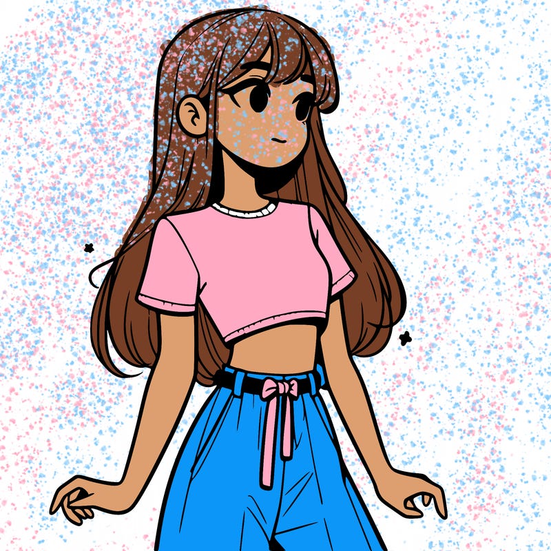 girl in a cute crop top