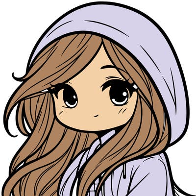 girl with long hair wearing hoodie