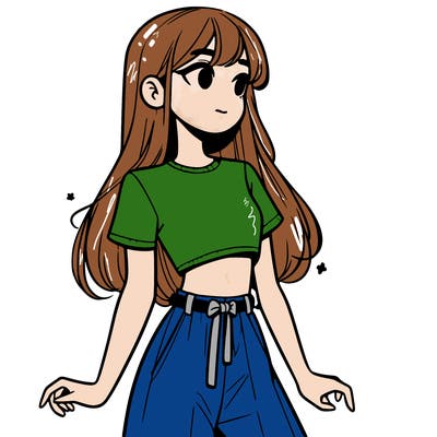 girl in a cute crop top