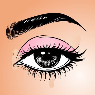 eye closed realistic