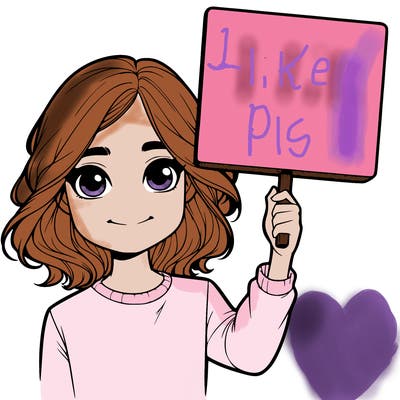 realistic girl holding up a sign