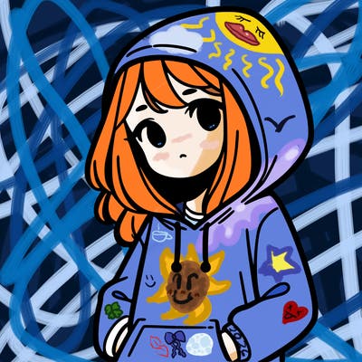 girl with hoodie