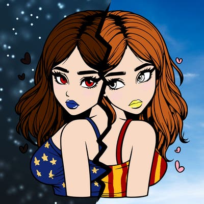 realistic girl split