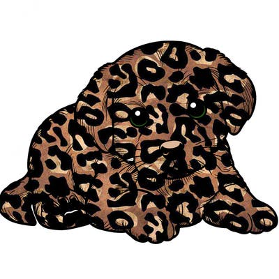 a cute realistic puppy