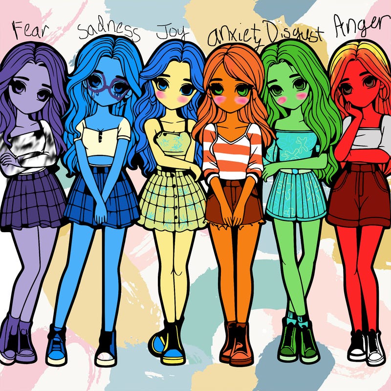 a group of girls realistic