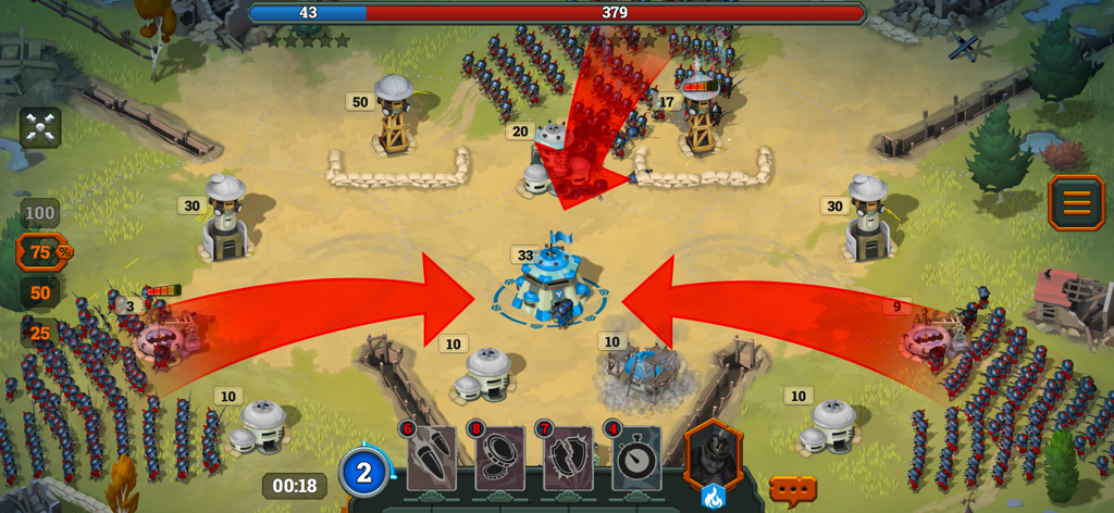 Bunker Wars: WW1 RTS - Movimentação tática de tropas e defesa de bunkers em um jogo de estratégia em tempo real da Primeira Guerra Mundial