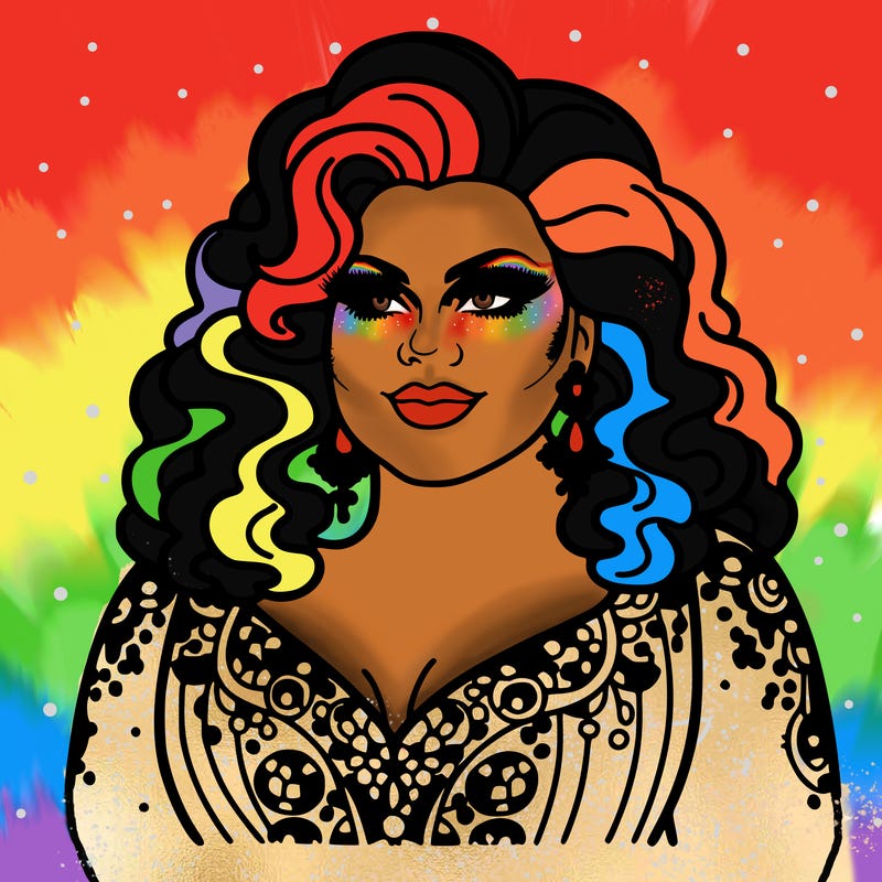 realistic plus size drag queen