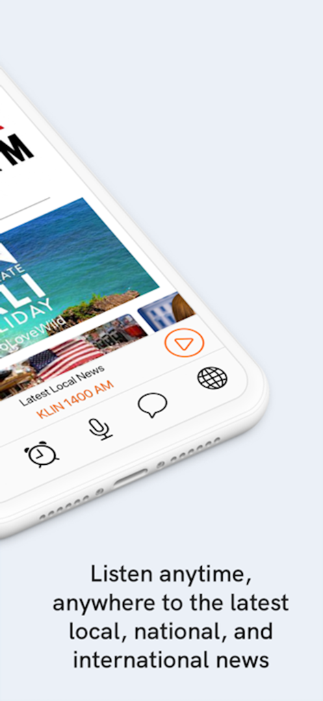 KLIN 1400 AM - KLIN 1400 AM Mobile App mit lokalen Nachrichten und Wiedergabesteuerung