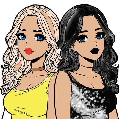 realistic twin sisters