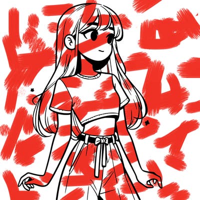 girl in a cute crop top