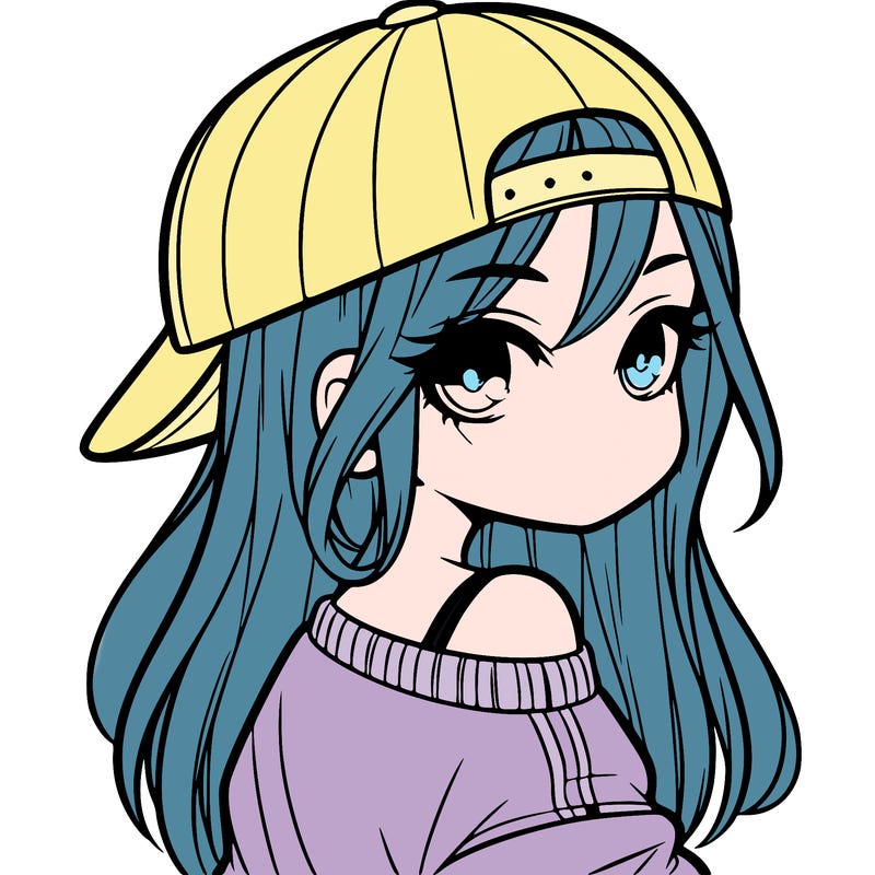 girl with a backward hat on