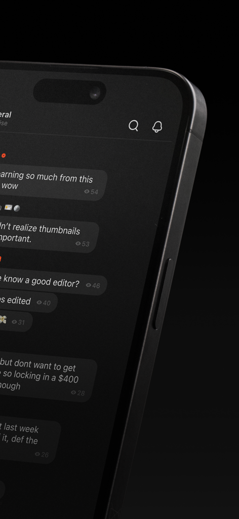 Whop app community chat interface