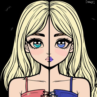 realistic girl split