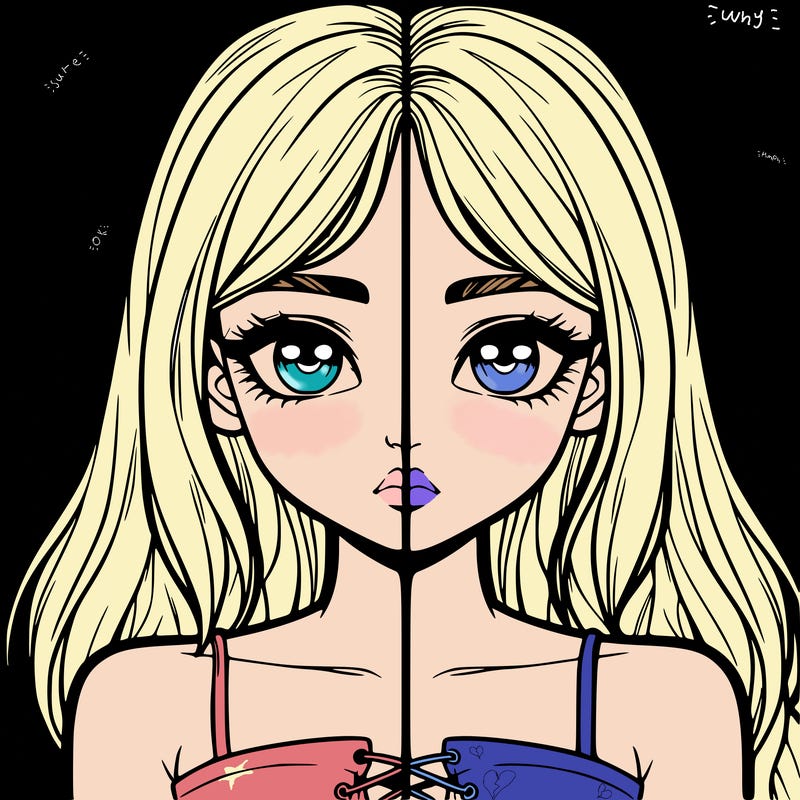 realistic girl split