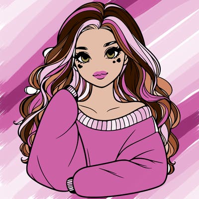 a beautiful girl in a big sweatshirt