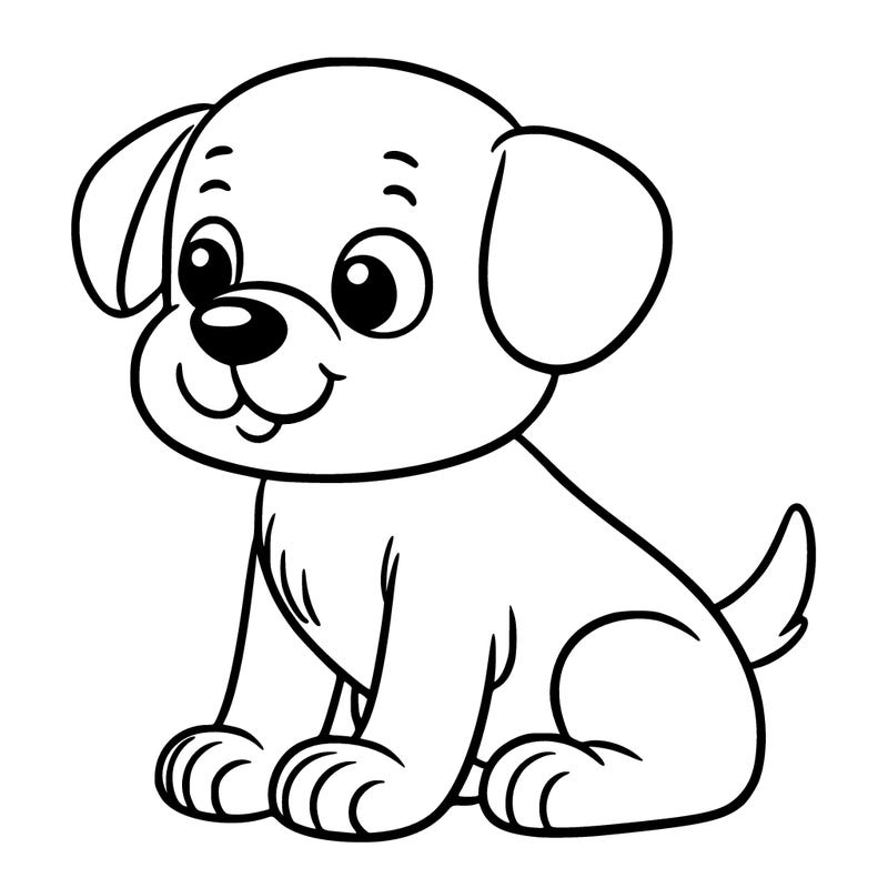 easy drawing of a dog