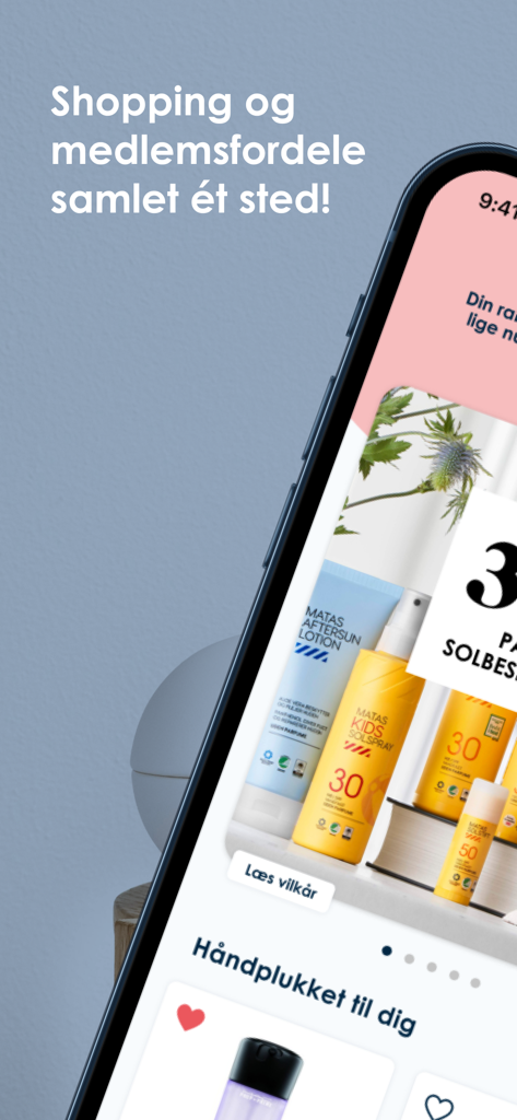 Club Matas - クラブマタスモバイルアプリのインターフェースに、ビューティー製品と会員特典が表示されています。