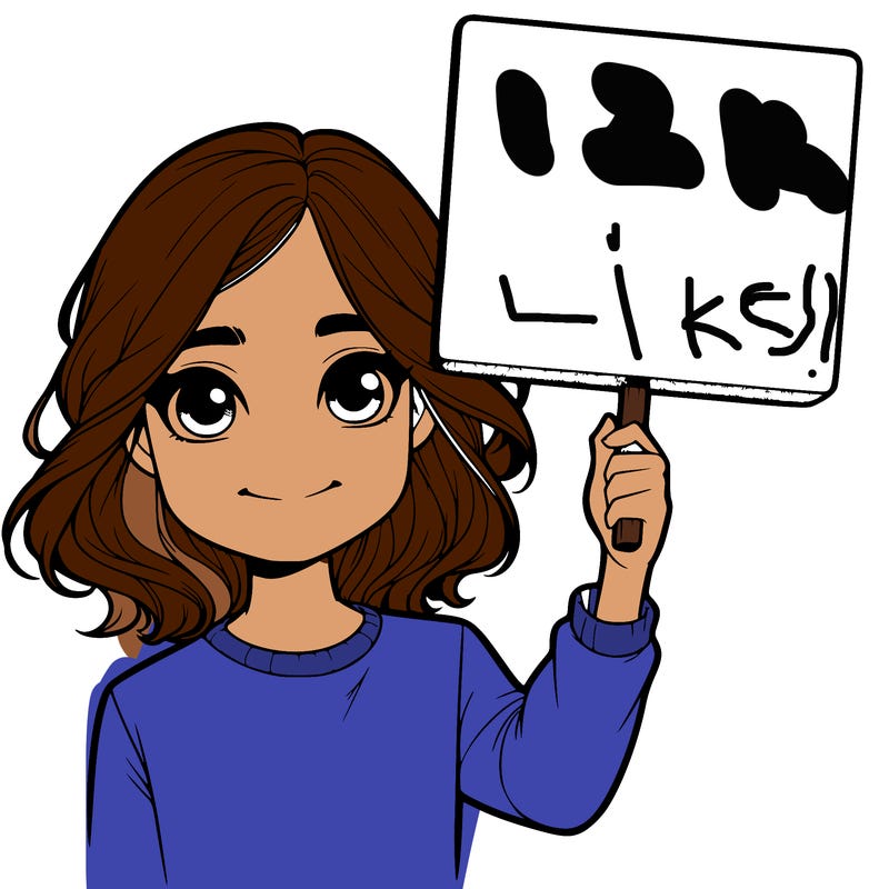 realistic girl holding up a sign